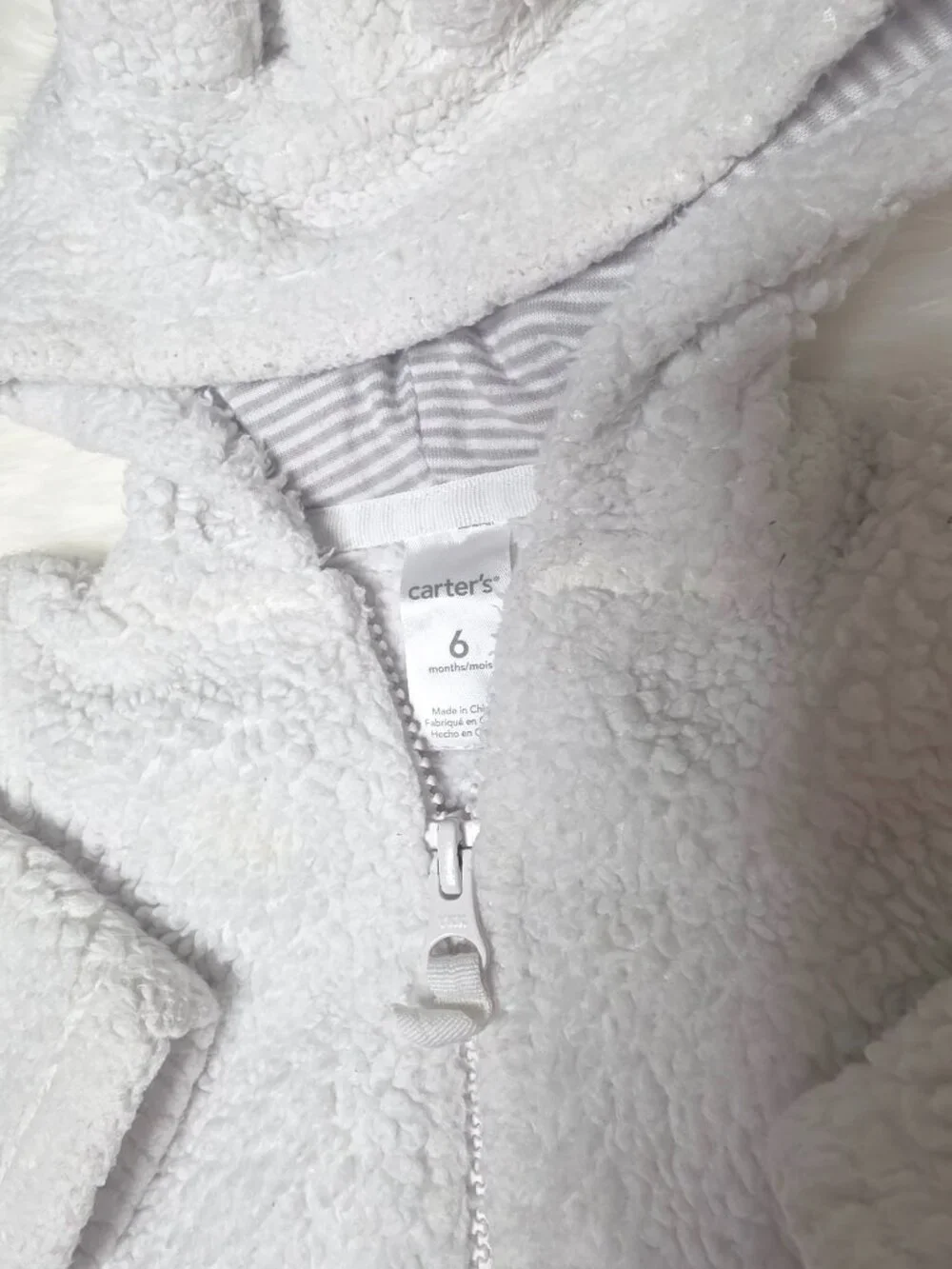 Carter’s Baby Bear Sherpa Fleece Hooded Jacket 6M
